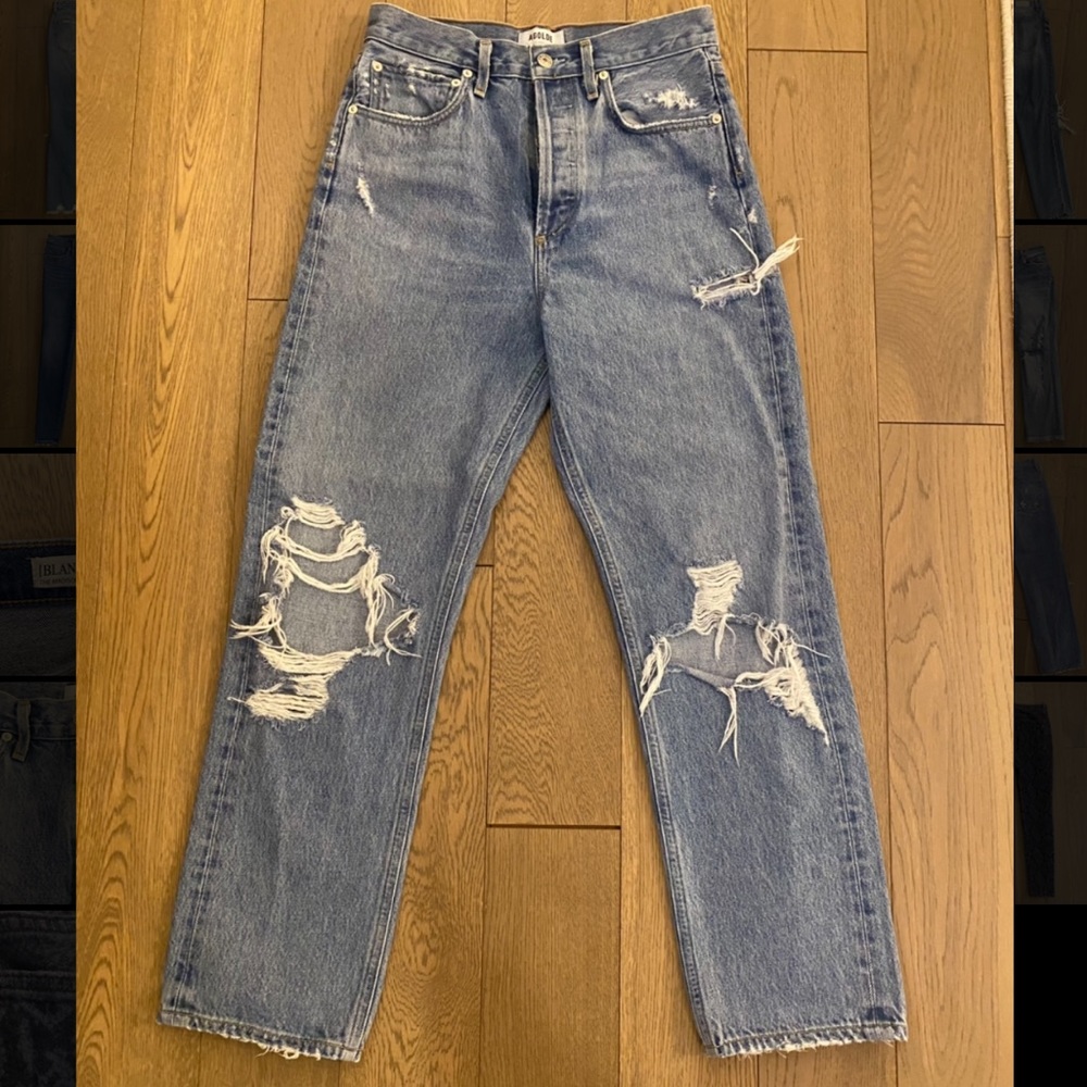 Agolde classic whipped high waisted 5 button jeans size 26